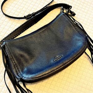 Coach Nomad Fringe Navy purse